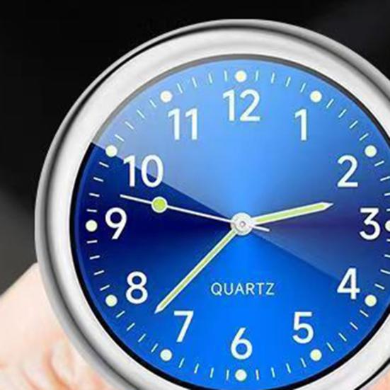 Zegar samochodowy 40mm Metalowy ze stopu Dekoracja deski rozdzielczej ze świecącą tarczą Zegarek motocyklowy