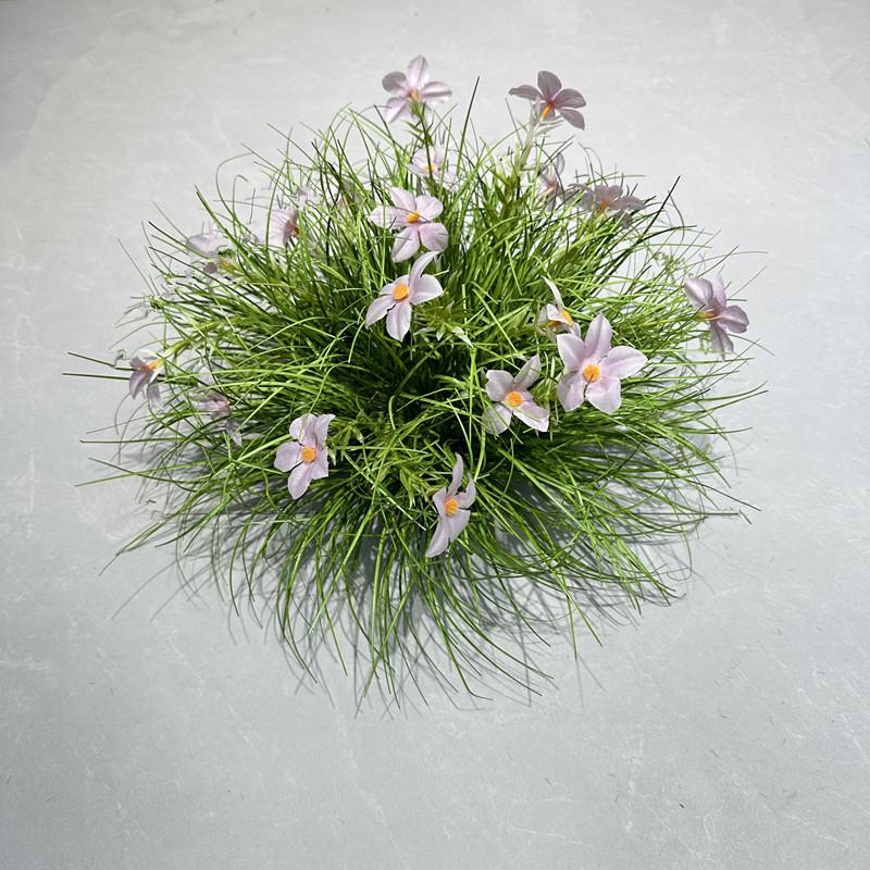 Artificial Grass Ball Ornament for Indoor Landscaping and Photography 