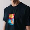 Converse T Shirts Men's Black Crew Neck Moderate Straight Fit 10024590-A02
