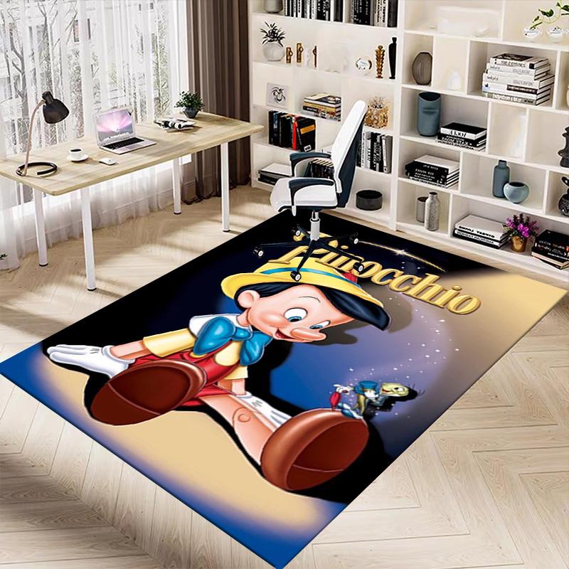 Pinocchio'S Magical Adventure Carpet For Playroom Bedroom Living Room Sofa Home Decorkids Game Area Rug Nonslip Floor Mat