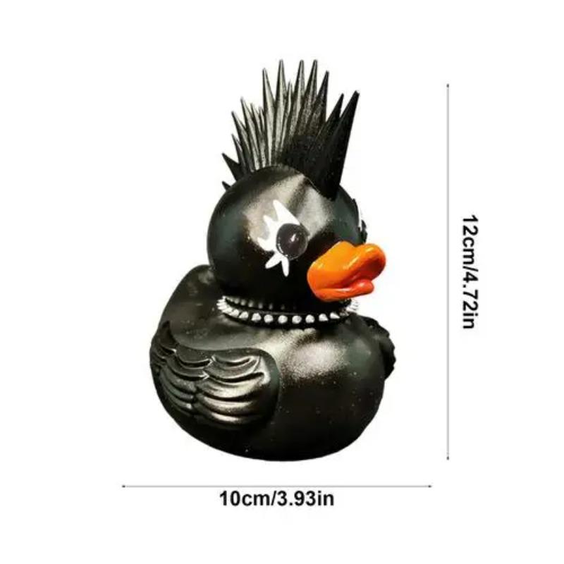 Devil Duck Ornament Car Ducks For Dashboard Satan Punk Gothic Death Rock Duck Bookshelf Desktop Wine Cabinet Decoration
