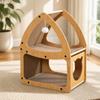 Cat Scratcher House Snug Pet Furniture Comfortable for Living Room, Indoor Cats