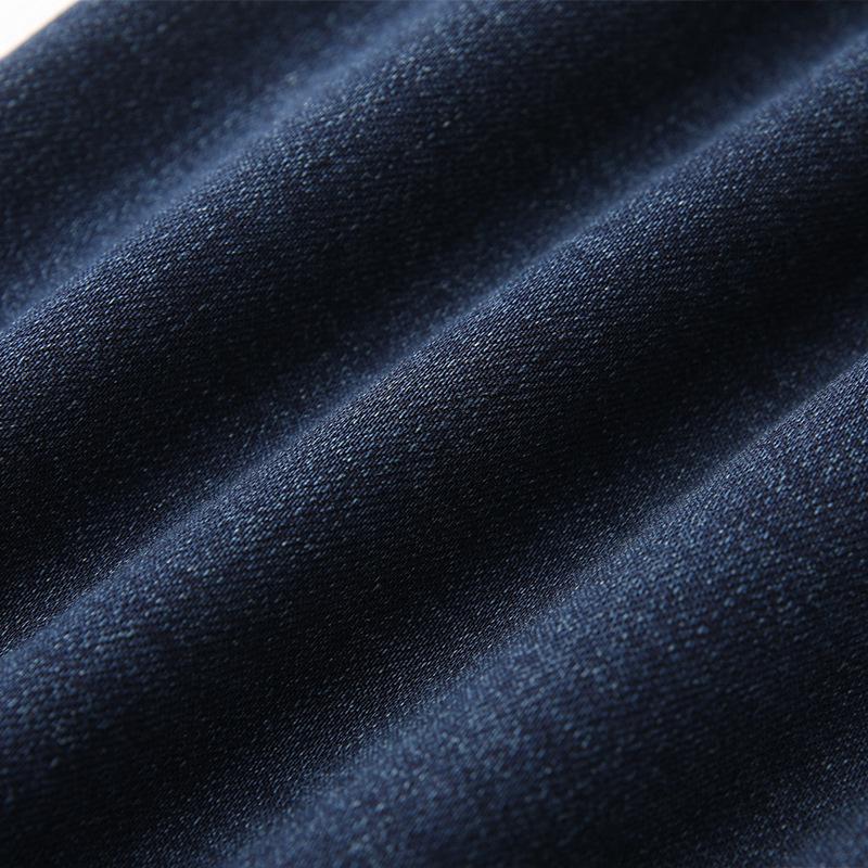 Women's Fleece-Lined Micro-Flared Jeans, 2024 Slim-Fit Horseshoe Style, High-Waisted, Ideal for Petite, Autumn/Winter.