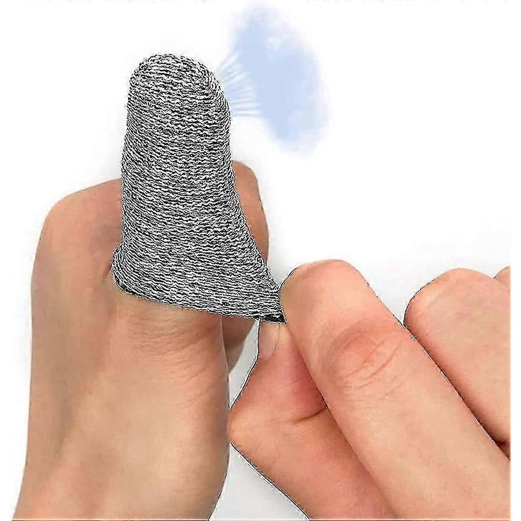 12 Pack Cut Resistant Finger Sleeves Reusable Anti Slip Protection Cots for Hands Kitchen Safety