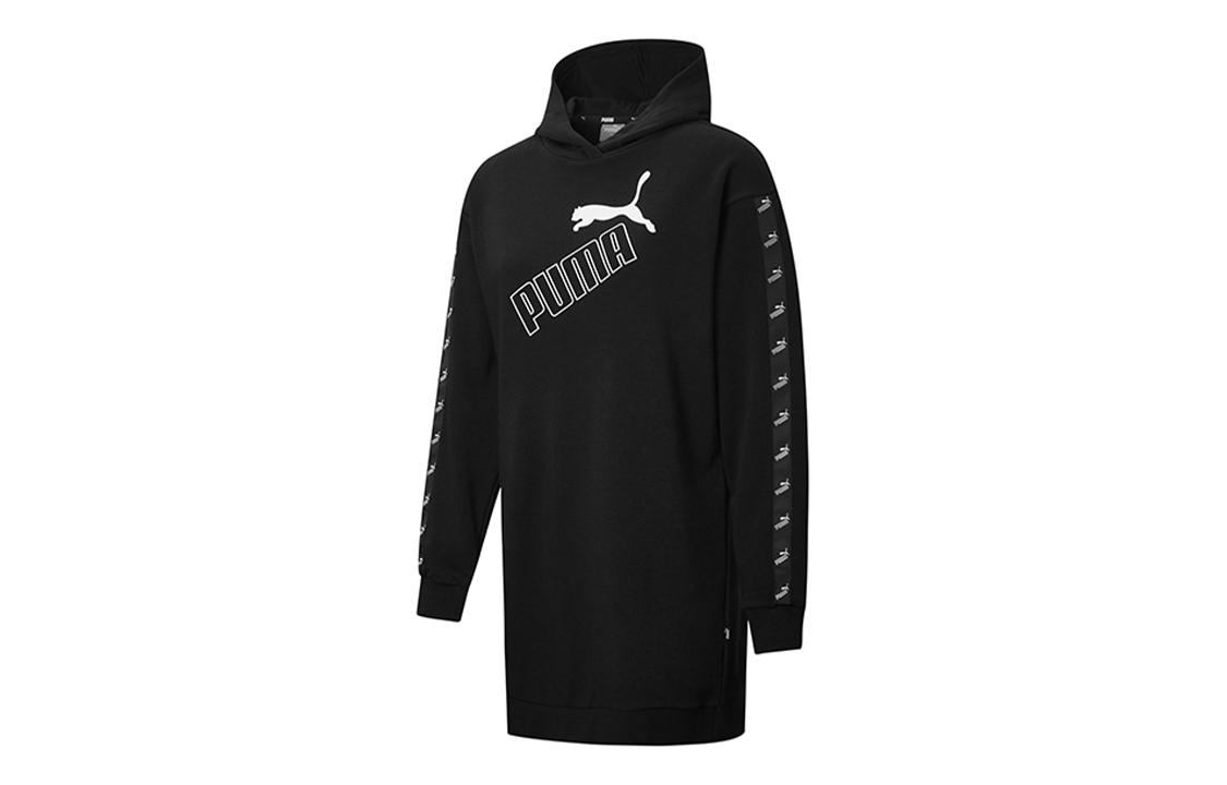 PUMA AMPLIFIED Long Sleeved Dresses Women s Black Hooded Moderate Short 586594-01 S