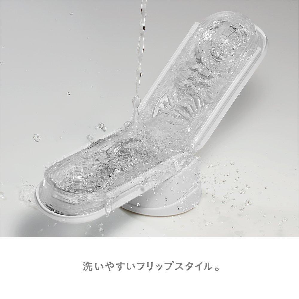 TENGA FLIP 0 WHITE BLACK TENGA FLIP Zero White Black Set of 2 with whole lotion Repeat type (ZERO) &