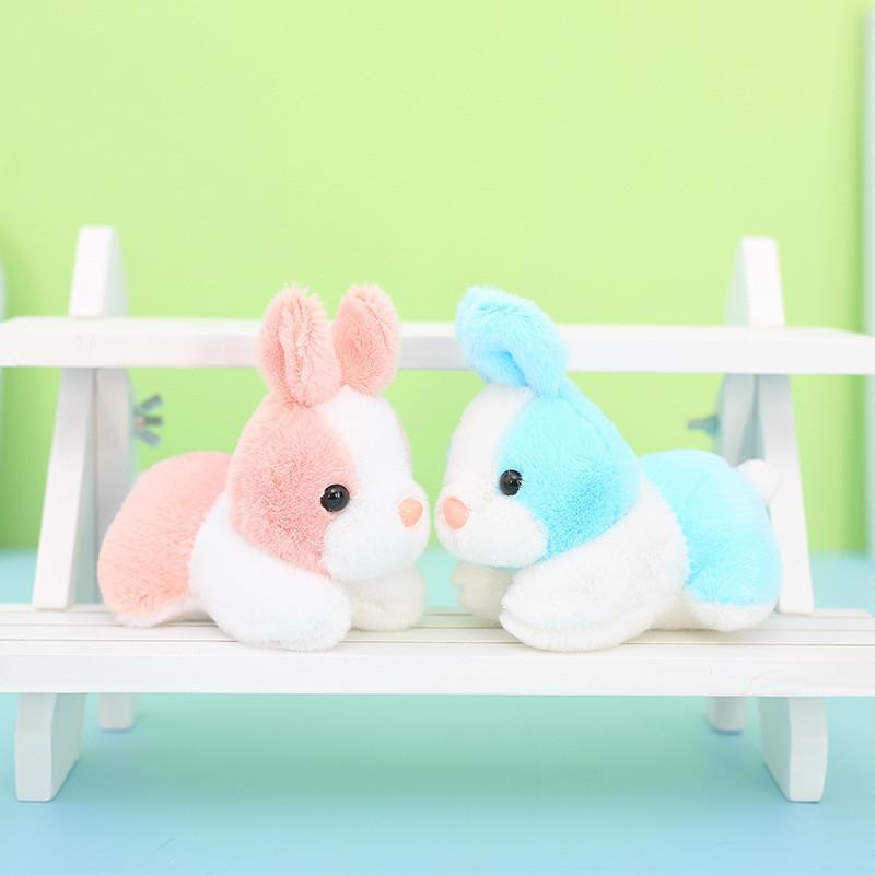 Colorful Bunny Plush Keychain Adorable Stuffed Animal Rabbit Doll For Fashion Bags Accessories And