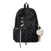 Schoolbag high-value polka dot girl junior high school student schoolbag, bow large capacity ins niche campus lightweight backpack