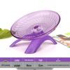 Golden Bear Silent Running Wheel & Flying Disc for Hamsters and Hedgehogs