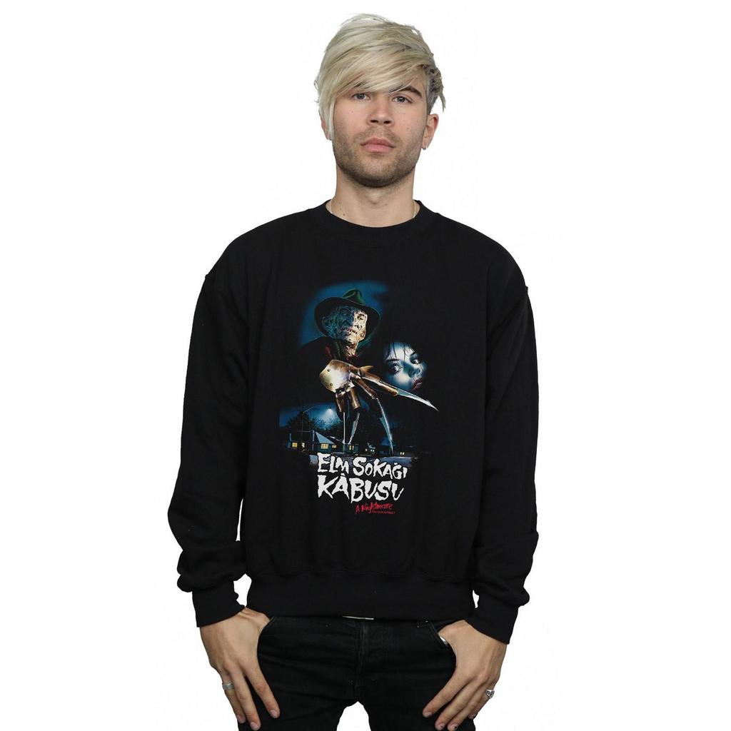 A Nightmare On Elm Street Mens Turkish Movie Poster Sweatshirt
