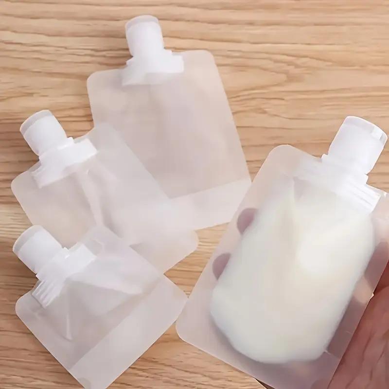 10-80PCS Travel Refillable Pouch Disposable Portable Bottle Bag for Shampoo Lotion Body Wash Facial Cleanser Cosmetics