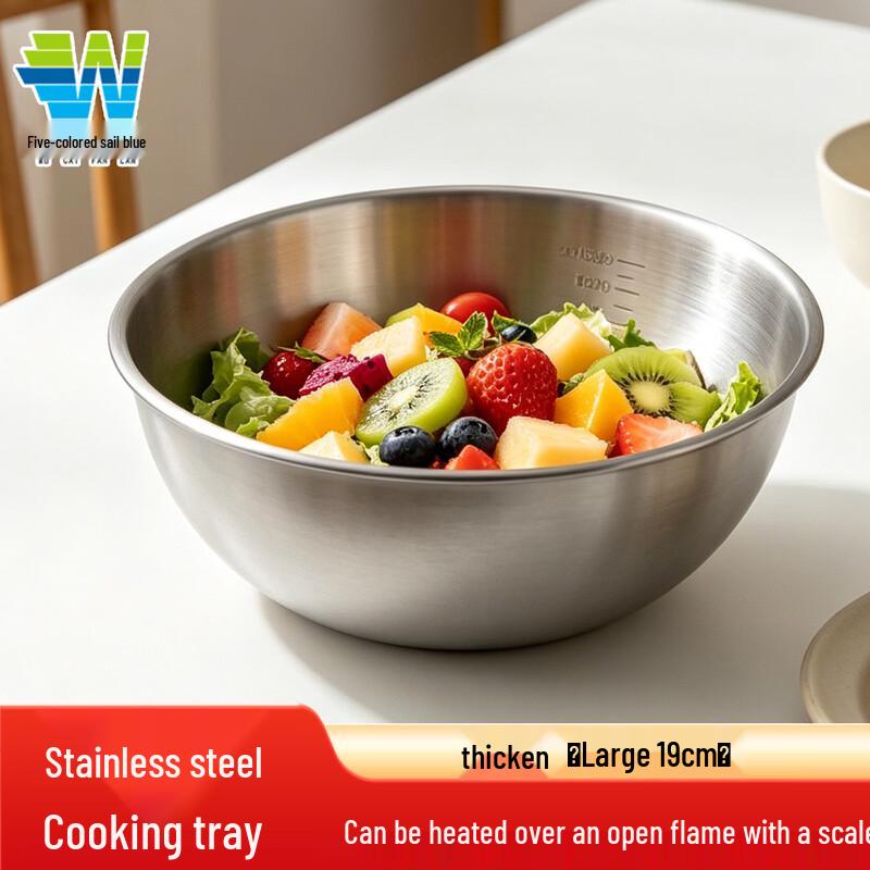 Colorful Korean Style Stainless Steel Mixing Bowl Set