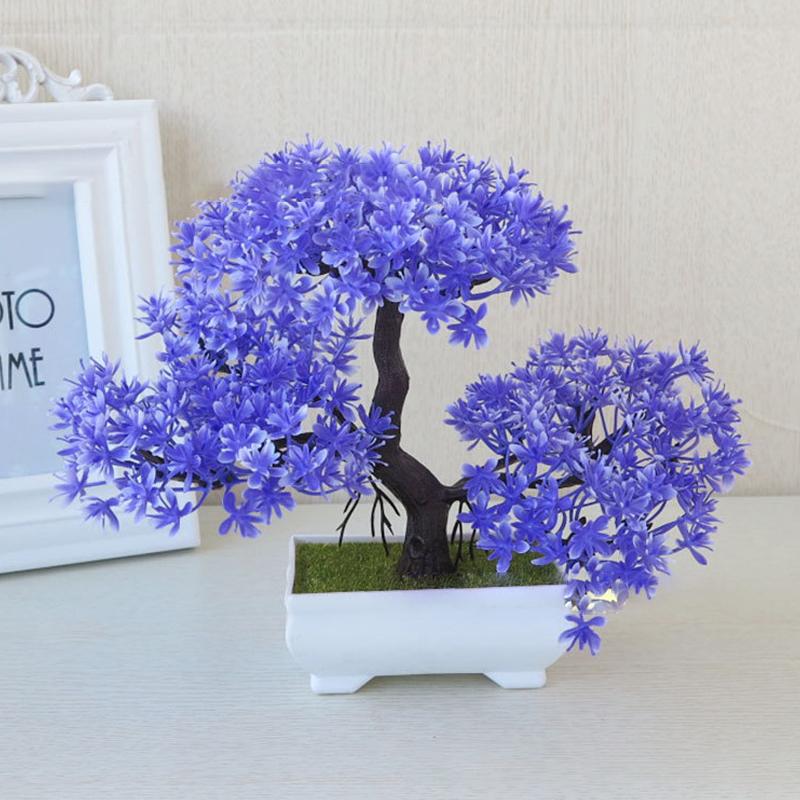 Simulation Plant Small Pot Fake Flower Simulation Green Plant Bonsai Desktop Store Decoration Office Trinket