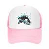 Orca Acuático Mar Océano Camisetas Superiores Ballena Asesina Gorra Casual Malla Gorras de Béisbol Ajustable Sombrero Hip Hop Verano Unisex Gorras de Béisbol