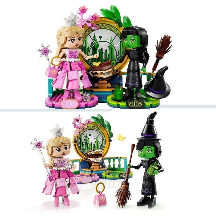 LEGO Wicked 75682 Figurines d’Elphaba et de Glinda - Jouet pour enfant dès 10 ans &amp; Déco
