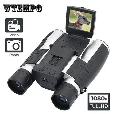 Telescópio Digital 12x32 Tela LCD de 2,0" Telescópio Binocular Câmera Digital HD Gravação de Foto e Vídeo Binóculos para Exterior