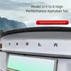 3D ABS Carbon Chrom Schwarz Logo Tesla Buchstaben Emblem Auto Heckklappe Buchstaben Für Tesla Modell 3 Y X S Zubehör