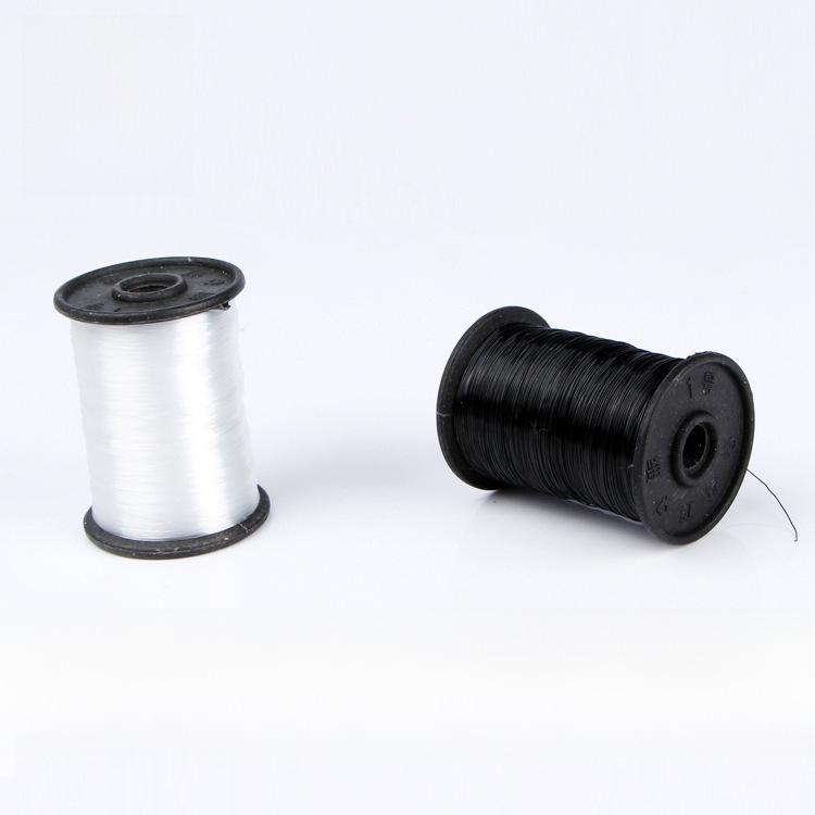 Nylonová obuvnická nit: Černobílá, 50m sada kožených šicích nití