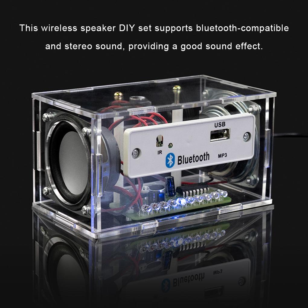 Adults Children Portable Wireless Speaker DIY Crafting Kit Stereo Sound Speakers Making Set Handmade Accessories