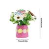 Realistic Easters Faux Potted Plant Bonsais Spring Artificial Flowers Arrangement In Pots Vase for Festives Decorations