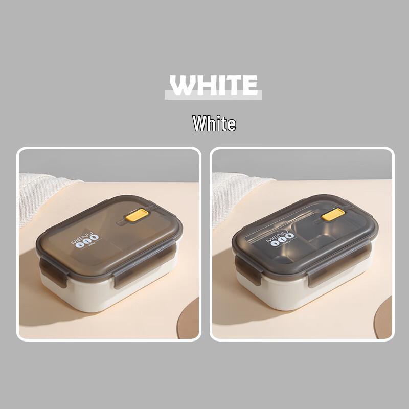 ZISIZ Large Capacity PP Plastic Lunch Box 2-Pack