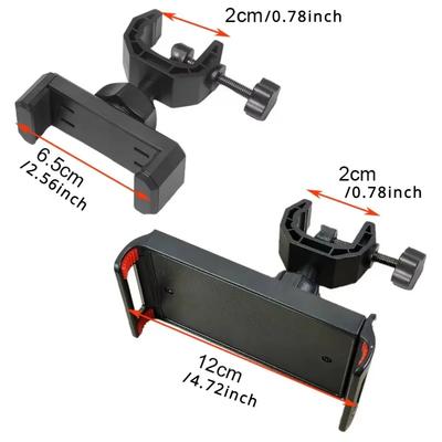 Universal Phone Holder with Microphone Stand 360 Degree Rotating for 6.5-18cm Smartphones Music Live Show Support Base