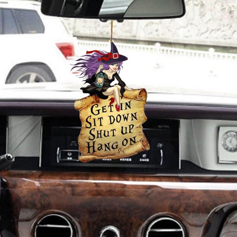 

Playful Hanging Witch Acrylic Ornament For Vibrant Car Key Accessories And Decor Backpack 13