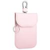 Fashion RFID Blocking Car Keys Case Anti-Theft Leather Key Protector Card Holder for Privacy Protection