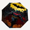 1pc Batman, Gotham Automatic Folding Umbrella - Compact 8-Rib Design, Durable Plastic & Iron1096L