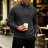 Men's Knit Long Sleeve Sweatshirt Casual Loose Fit Pullover for Everyday Wear