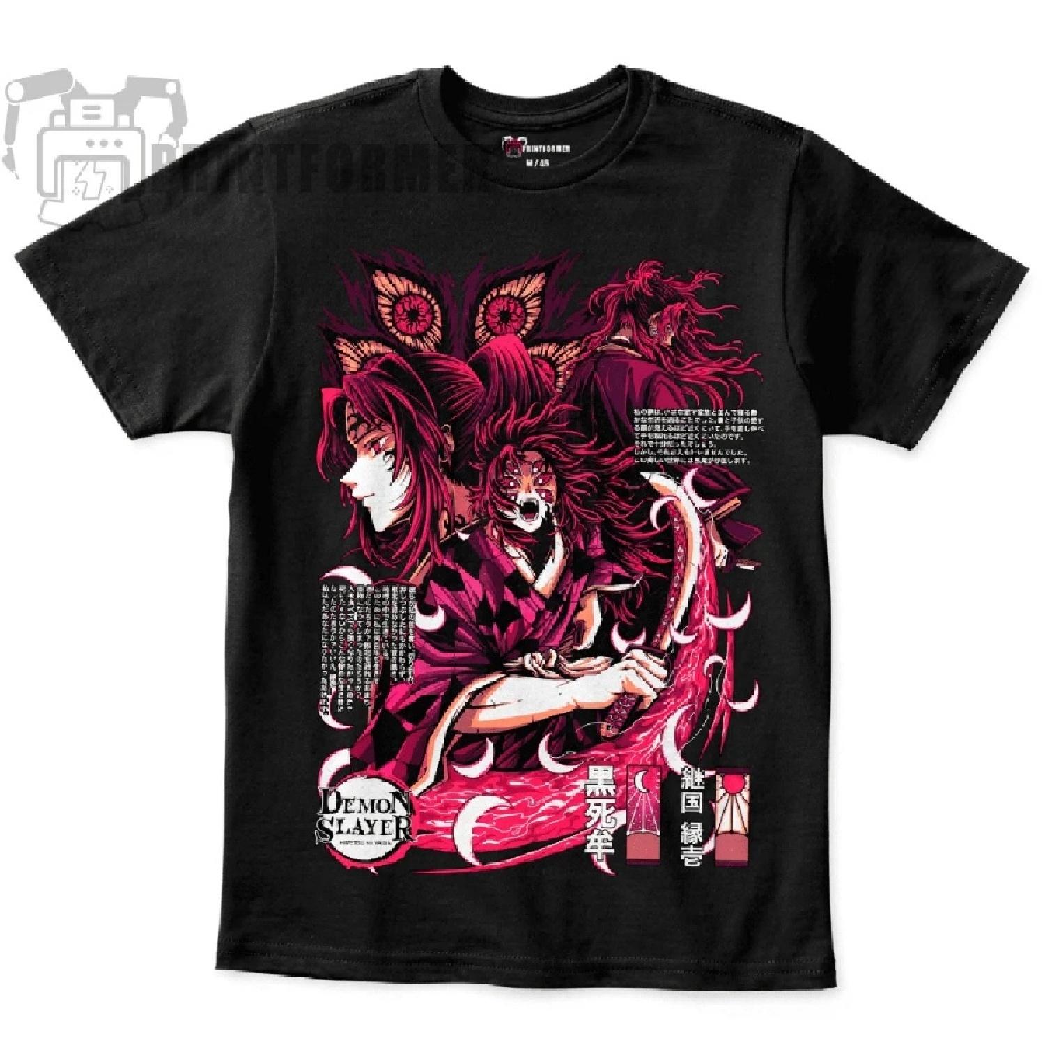 

Kokushibo T-Shirt Demon Slayer Kimetsu No Yaiba Anime Manga Black Shirt2 XXXXXL чорний