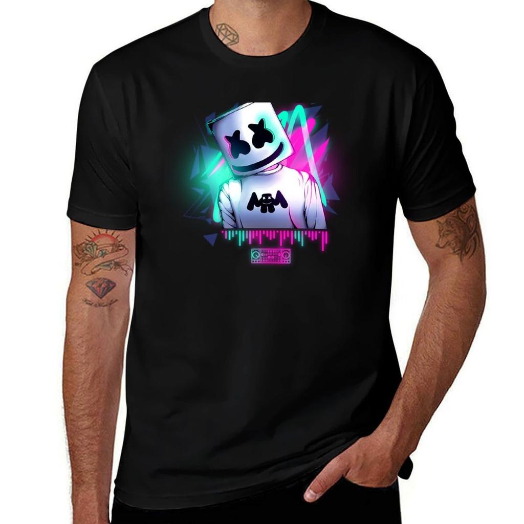T-shirt Marshmello Taglie Forti T-shirt Sportiva da Palestra
