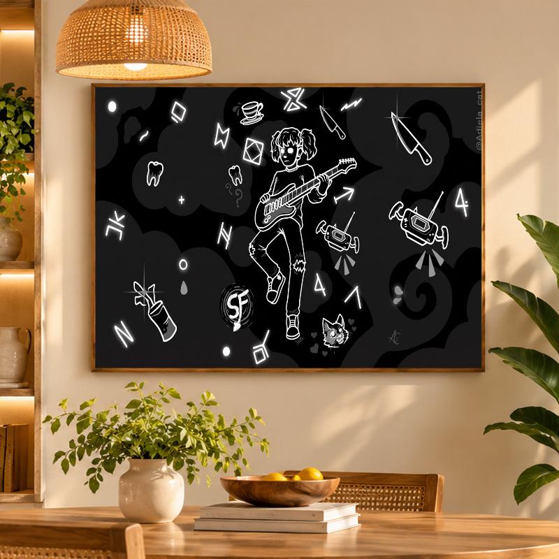 5D Diamond Painting Sally Face DIY Full Drill Diamond Art Kit Home Decoration