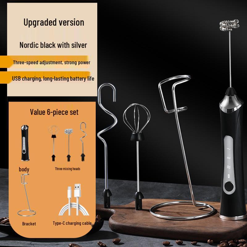 Electric Handheld Milk Frother & Mixer