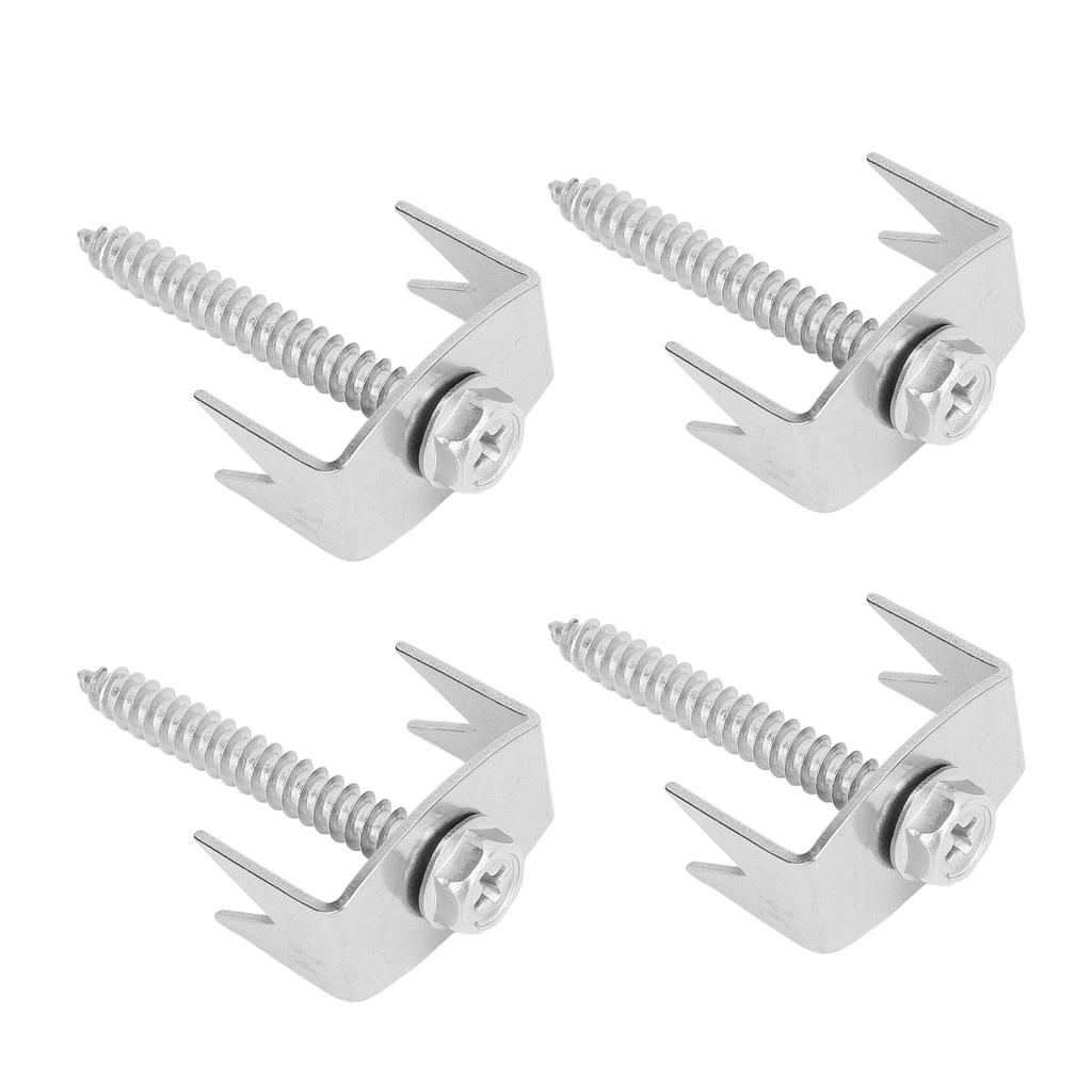 50 KS Upevňovacích prvků pro sloupky plotu Nerezová ocel Velmi odolné Opakovaně použitelné Upevňovací šrouby Hřebíky pro zahradní drát Fe