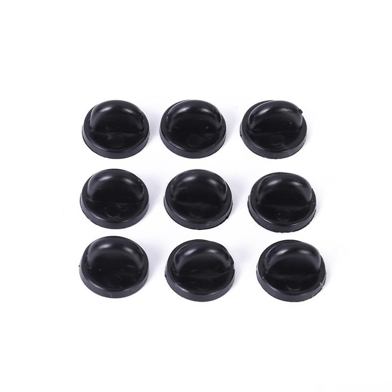25/50/100Pcs PVC Rubber Pin Backs Butterfly Clutch Tie Tack Lapel Holder Clasp Pin Cap Keepers for Uniform Badges Replacements