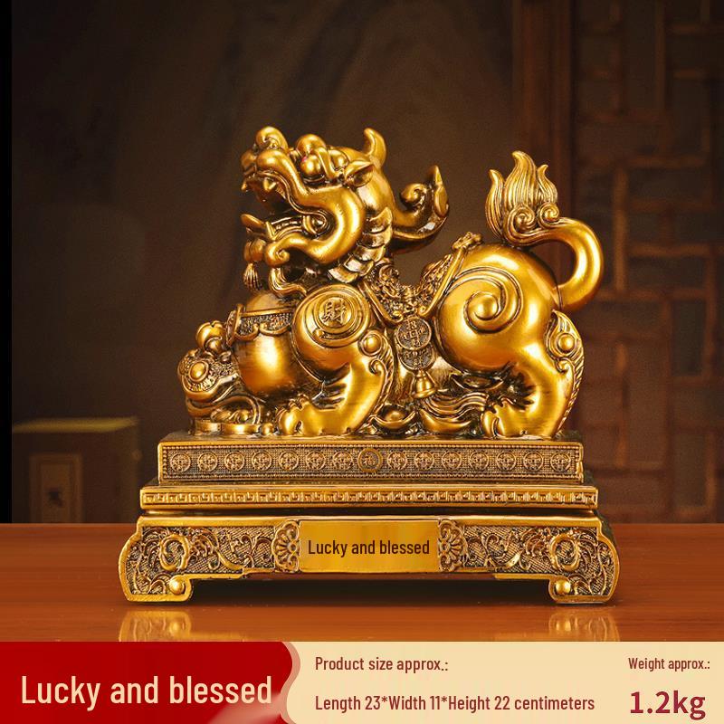 Popular Pixiu Ornament: Fortune-Attracting Decor for Living Rooms, Wine Cabinets, Offices, Shops, and Housewarming Gifts