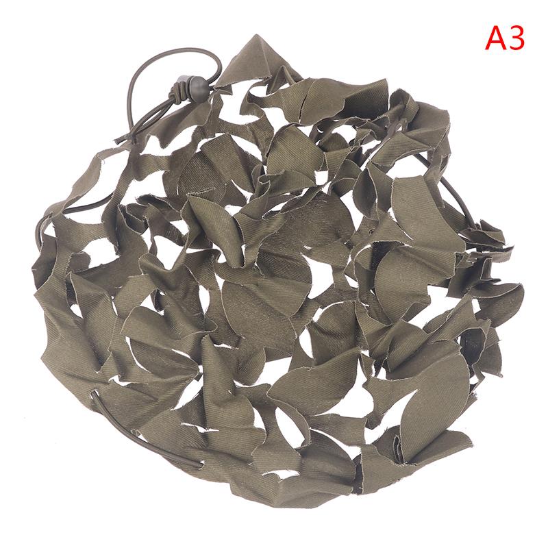 Camo Net Airsoft Helmet Cover Nylon Drawstring Helmet Scrim Hunting Accessory