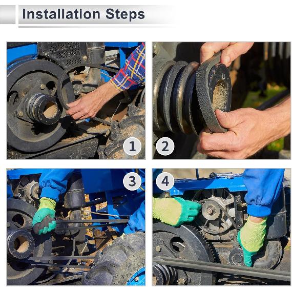 Drive Belt V-Belt Replace 36394-67G/36394-67 for Harley Davidson 2 Cycle Gas Golf Carts 1967-1981