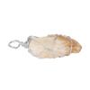Stone Necklace Pendant Iron Wire Wrapped Nature Point Gemstone Jewelry for