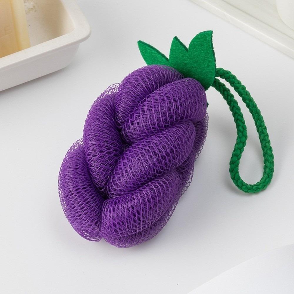 Подвешиваемая мочалка для душа, полотенце, серия фрукты и овощи, шарик для умывания, инструмент для очистки душа, время купания Grape