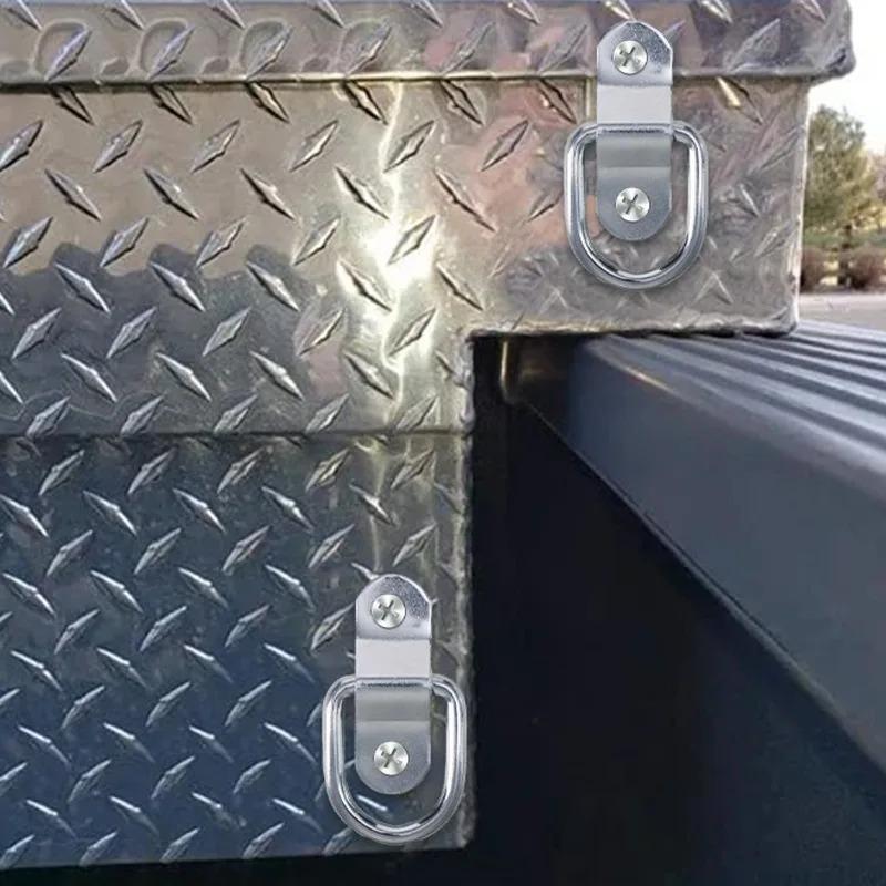 10/1Pcs D Rings Tie Down Anchors Ring Pull Hook Stainless Steel Lashing Ring Load Fit for Car Boat Cargo Trailer Vehicles RV Van