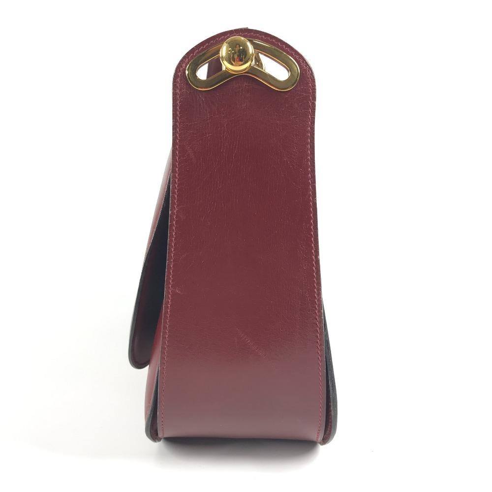 HERMES vintage Wood handle 2WAY Bag Shoulder Bag 2WAY Bag Hand Bag