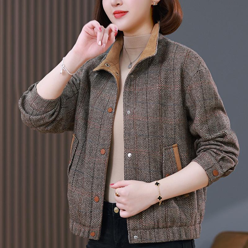Women's Retro Petite Casual Jacket - Spring/Autumn 2024