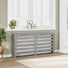 VidaXL Radiator Cover Sonoma Grey 175x20x82 Cm Engineered Wood, Radiator Cap, Top Radiator Cover, Radiator At 852713