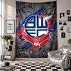 Bolton Wanderers FC Wall Tapestry Home Decor Wall Hanging Cloth for Bedroom Living Room Background