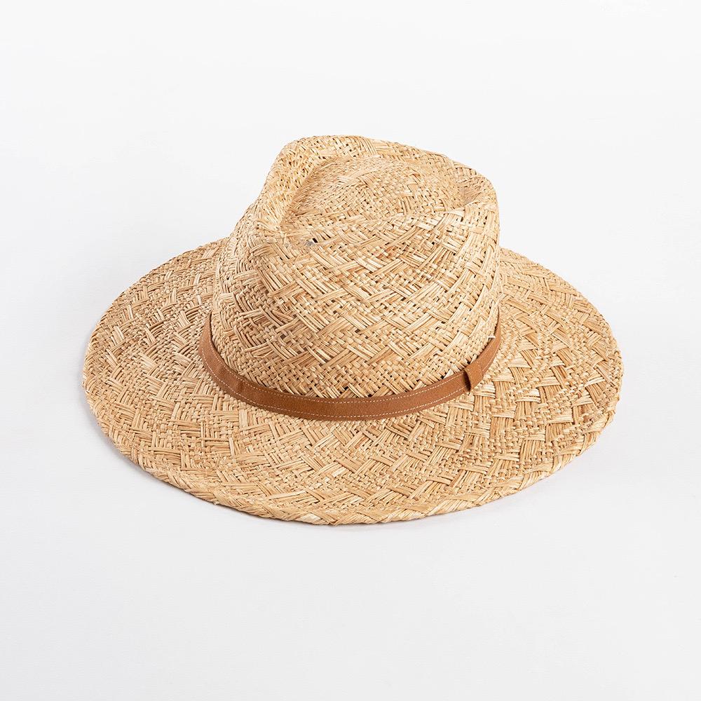 Modischer Hochwertiger Stroh Western Cowboyhut Für Damen Klassisch Vintage Unisex Gekräuselte Breite Krempe Sonnenhut Jazz Kletterhüte Kappen