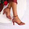 Fashion Women High Heels Sandals 2025 New Designer Luxury Sandals Comfortable Open Toed Thin Heels Sandals Fashion Party Shoes for Women