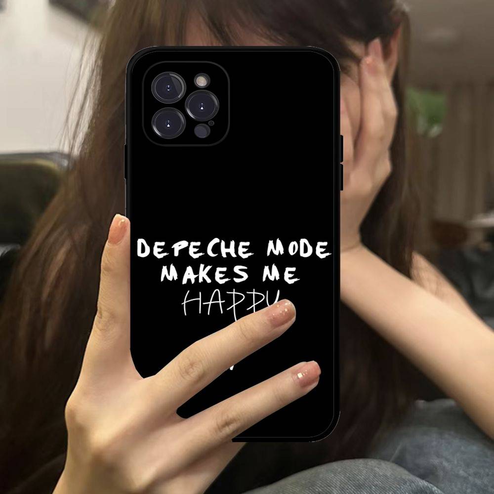 D-Depeche Mode Rock-ES Band For Iphone 17 16 15 11 13 14 Pro Max Plus 12 Mini Black Shell Cover Phone Case