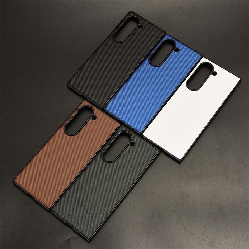 For Samsung Galaxy Z Fold6 5G Case Luxury PU Leather Hard PC Plastic Protection Cover Capa for Galaxy Z Fold 5 4 3 2 1 5G Funda